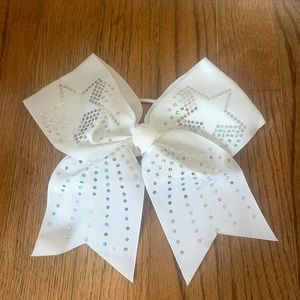 White Cheer Bow
